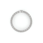 Pulsera de corte de diamante blanco radiante 