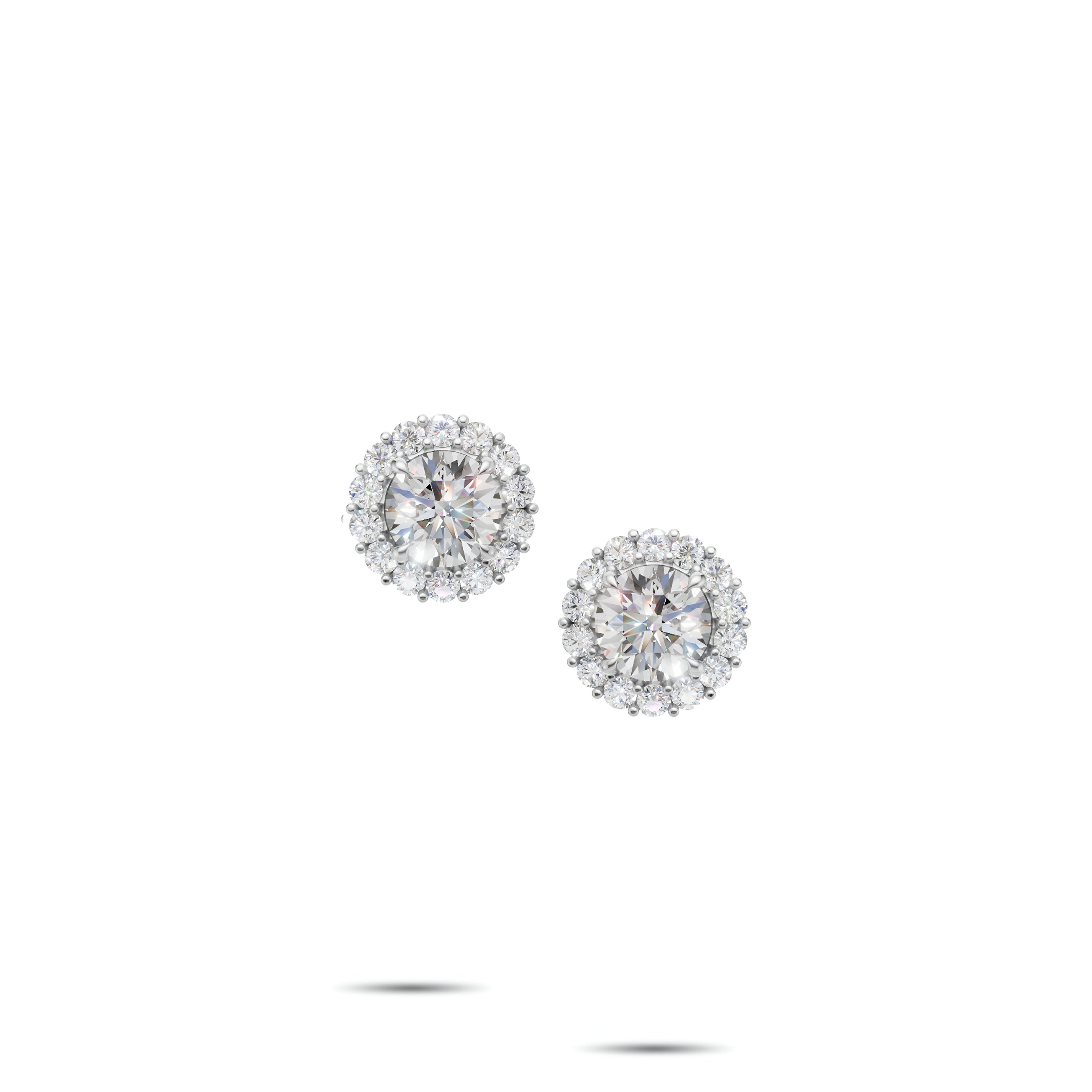 Pendientes clásicos de diamantes y esmeraldas Infinity 