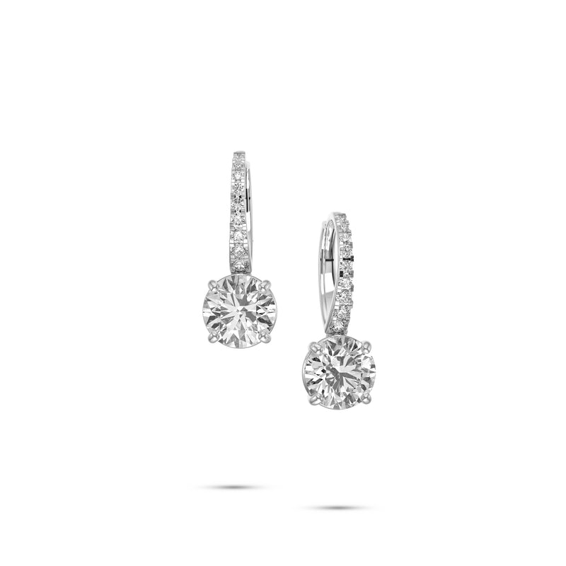 Round Diamond Earrings