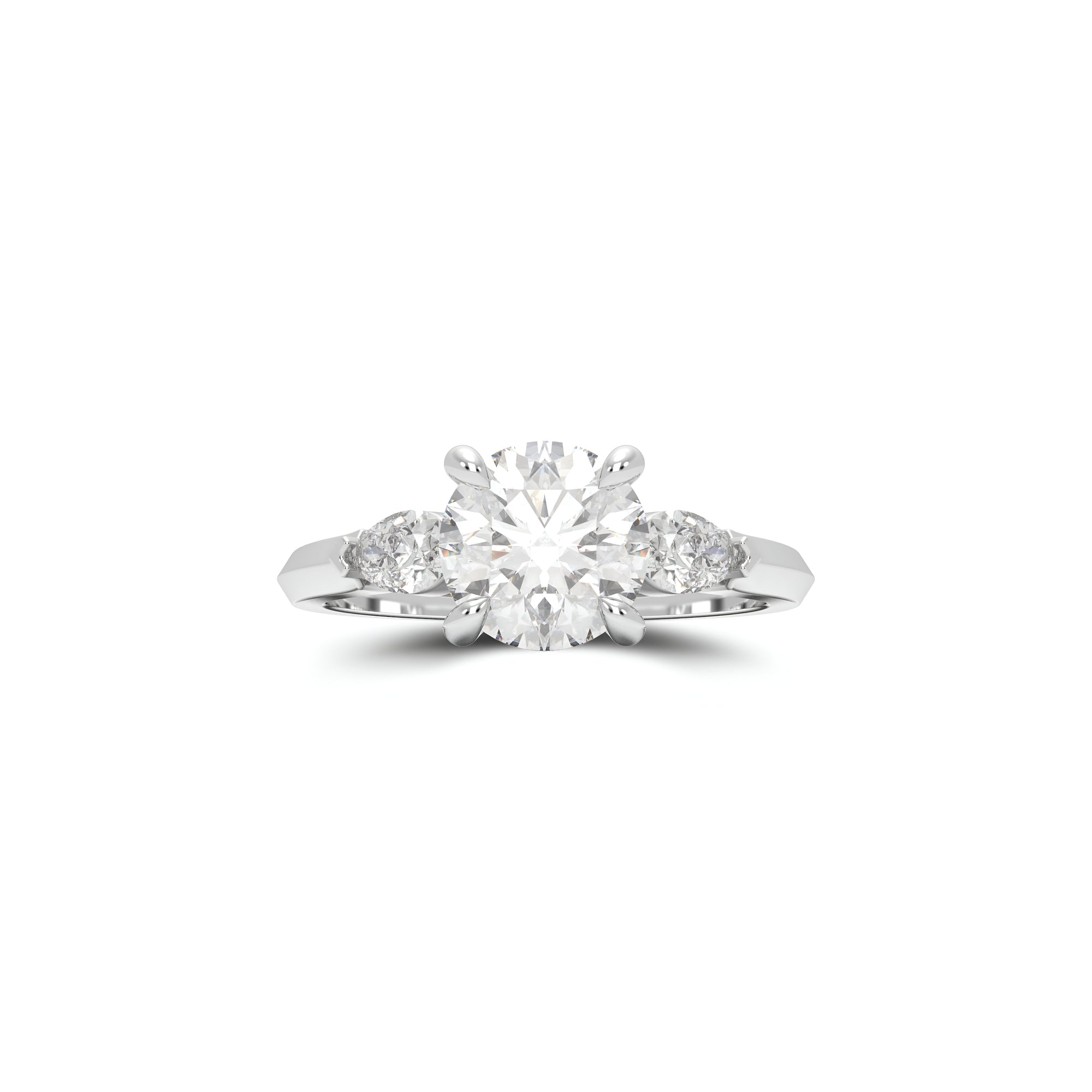 Promise Round Diamond Engagement Ring