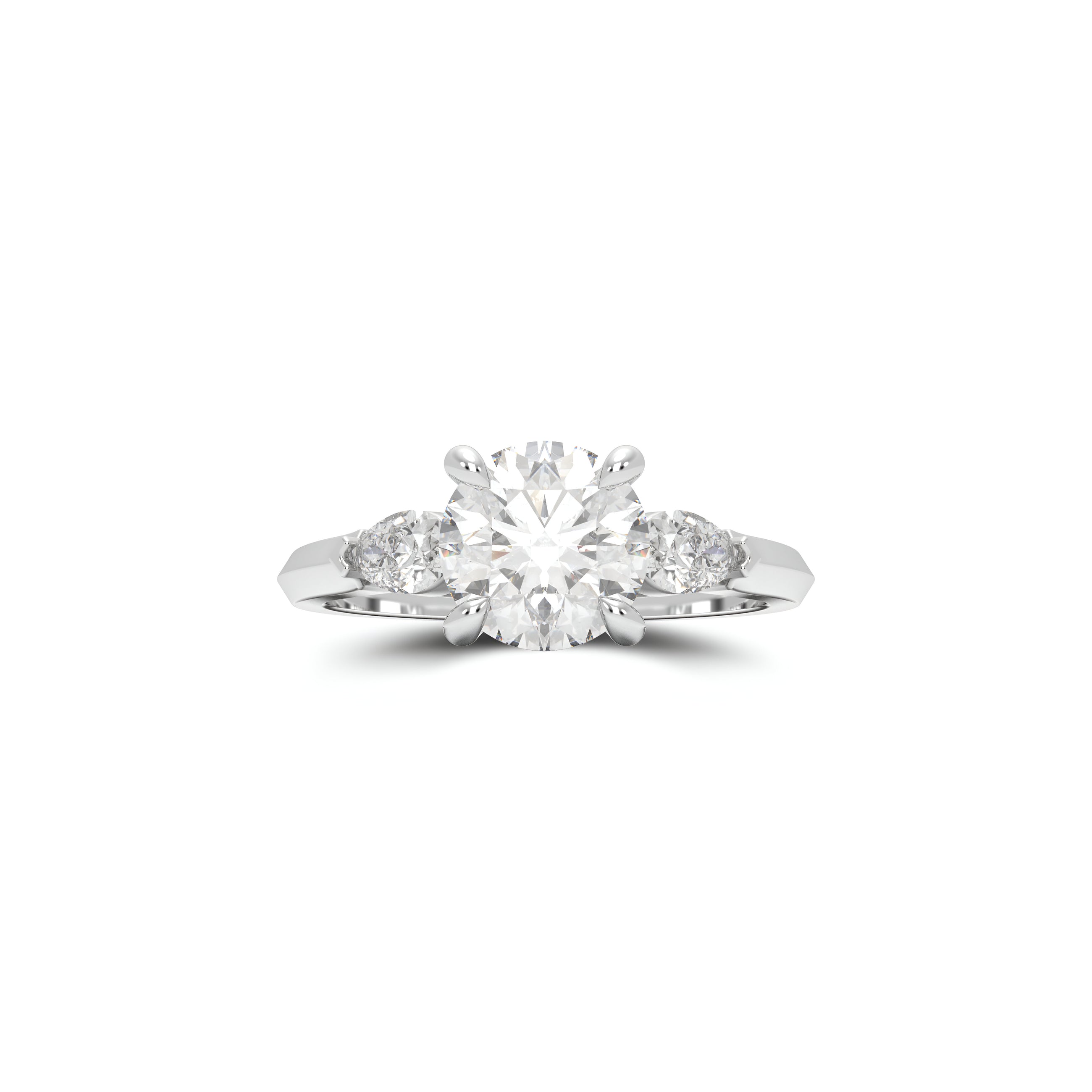 Promise Round Diamond Engagement Ring