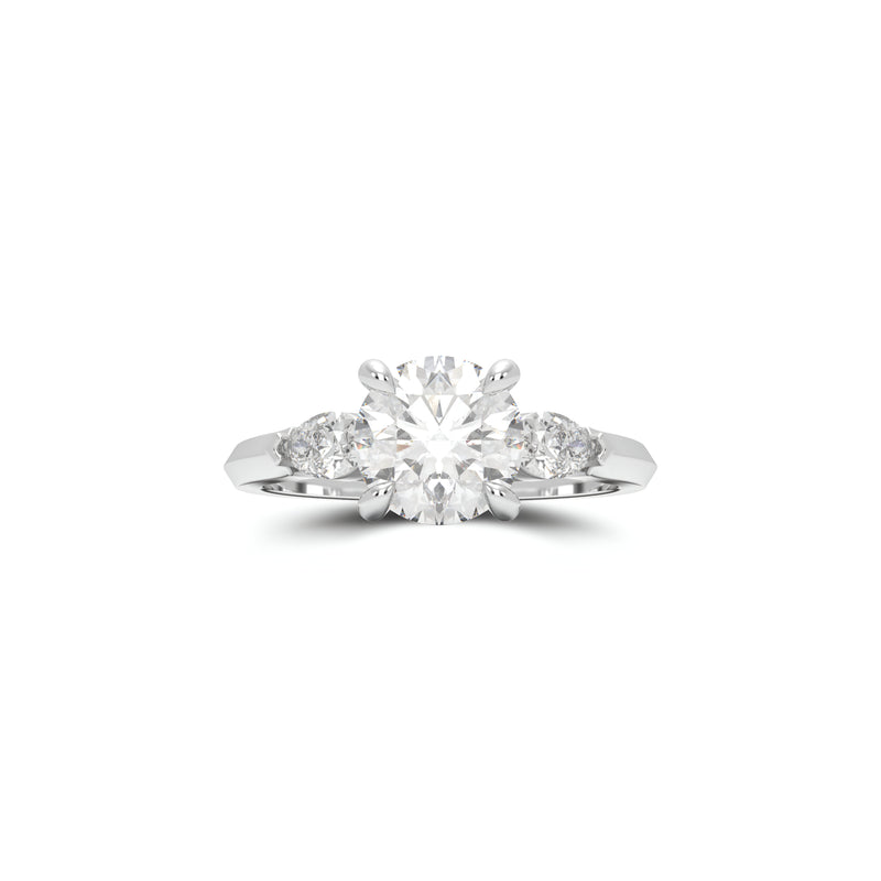 Promise Round Diamond Engagement Ring
