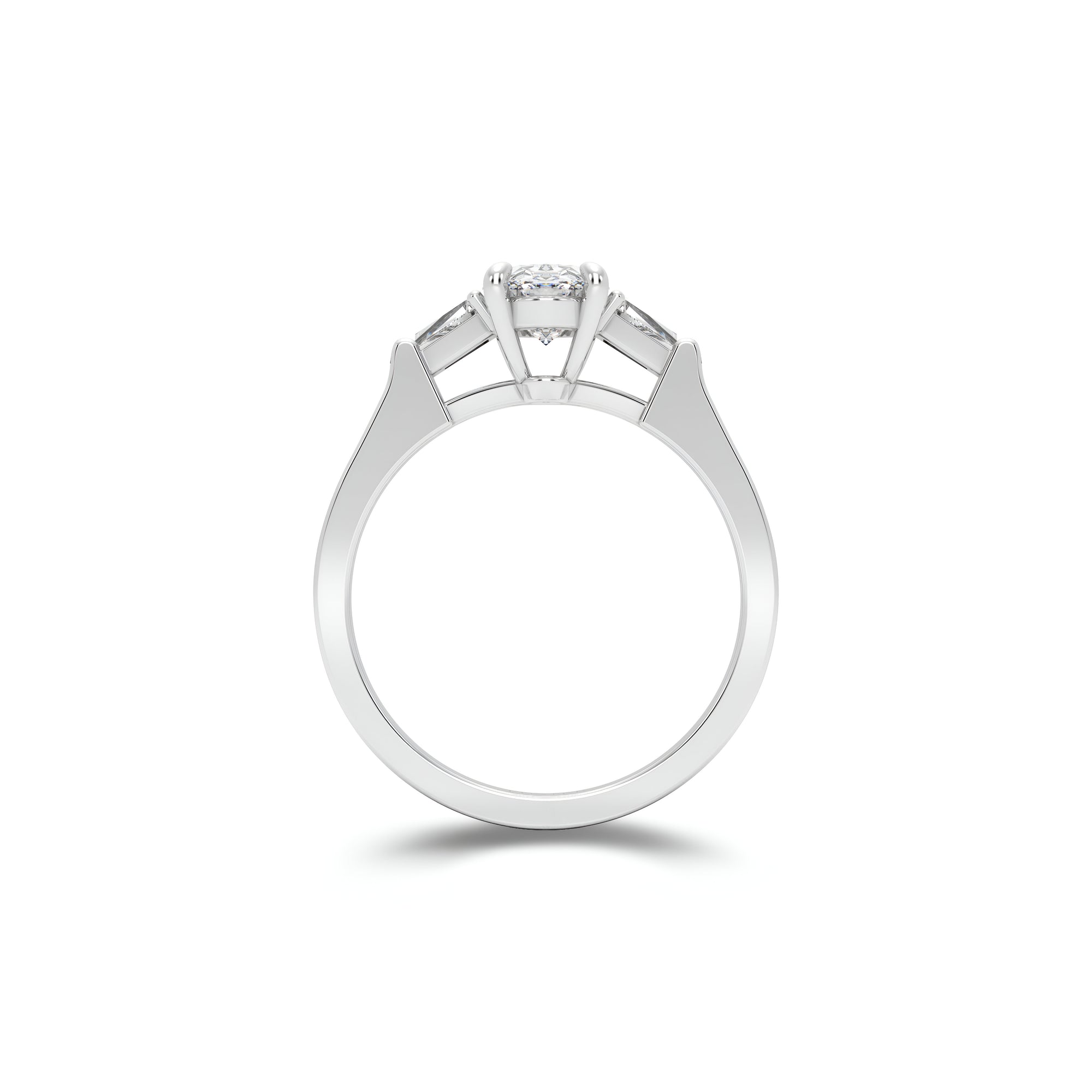 Promise Oval Diamond Engagement Ring