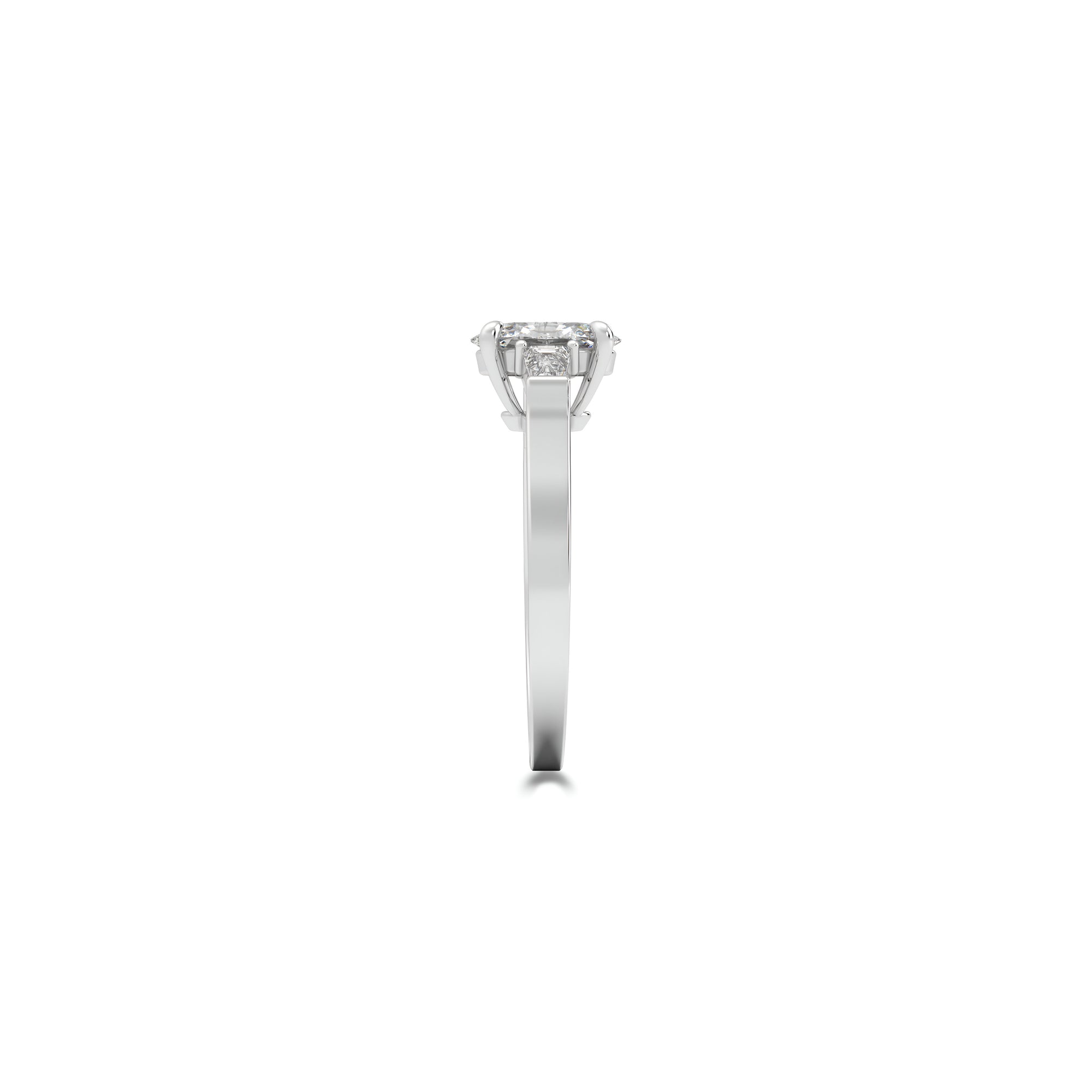 Promise Oval Diamond Engagement Ring
