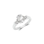 Promise Oval Diamond Engagement Ring