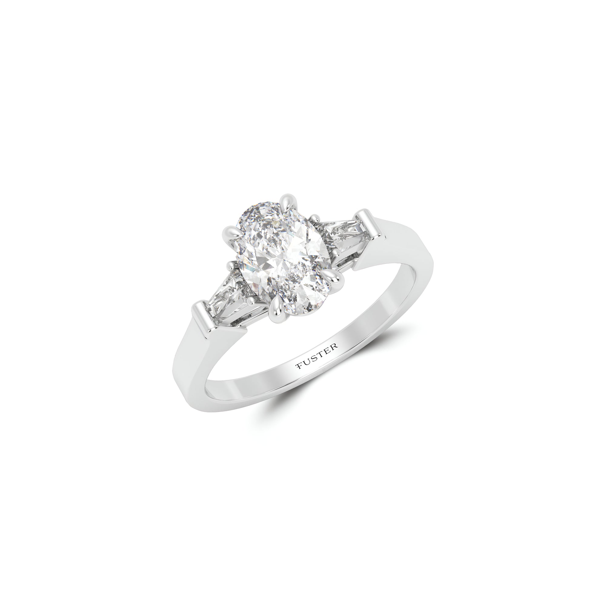 Promise Oval Diamond Engagement Ring
