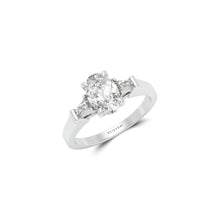 Promise Oval Diamond Engagement Ring
