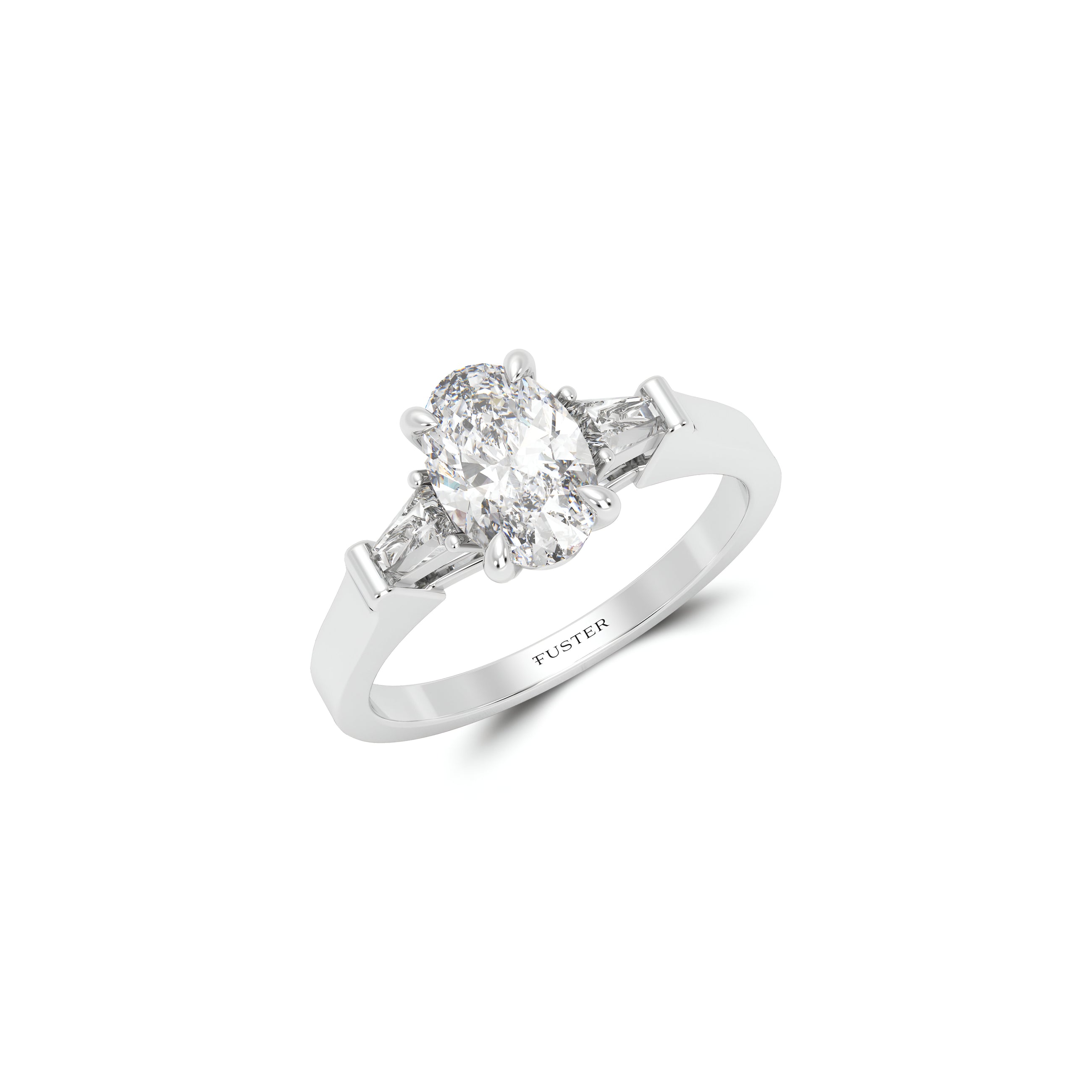 Promise Oval Diamond Engagement Ring