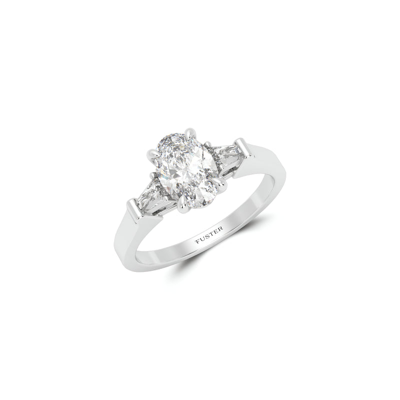 Promise Oval Diamond Engagement Ring