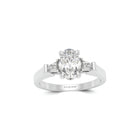 Promise Oval Diamond Engagement Ring