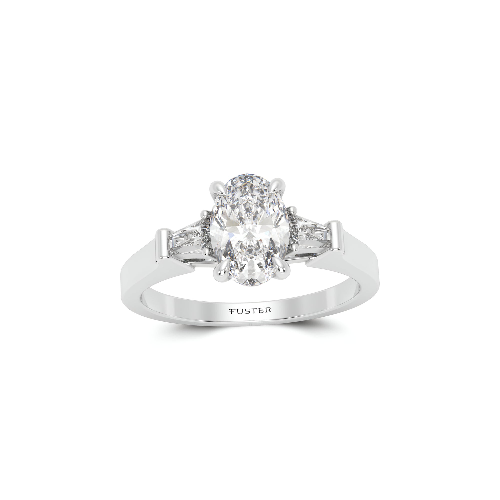 Promise Oval Diamond Engagement Ring