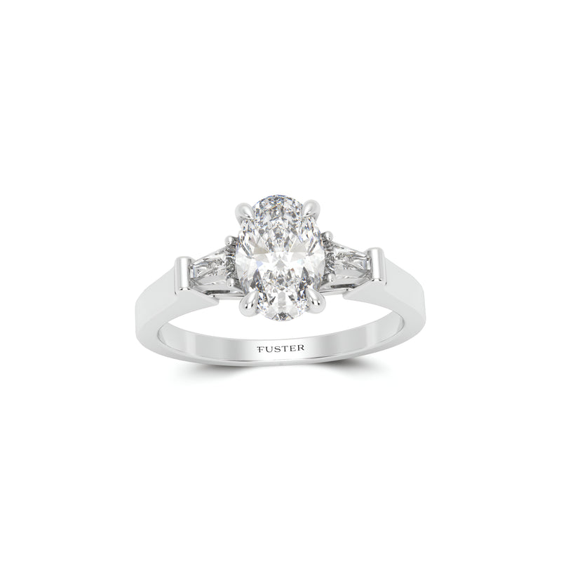 Promise Oval Diamond Engagement Ring