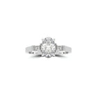 Promise Oval Diamond Engagement Ring