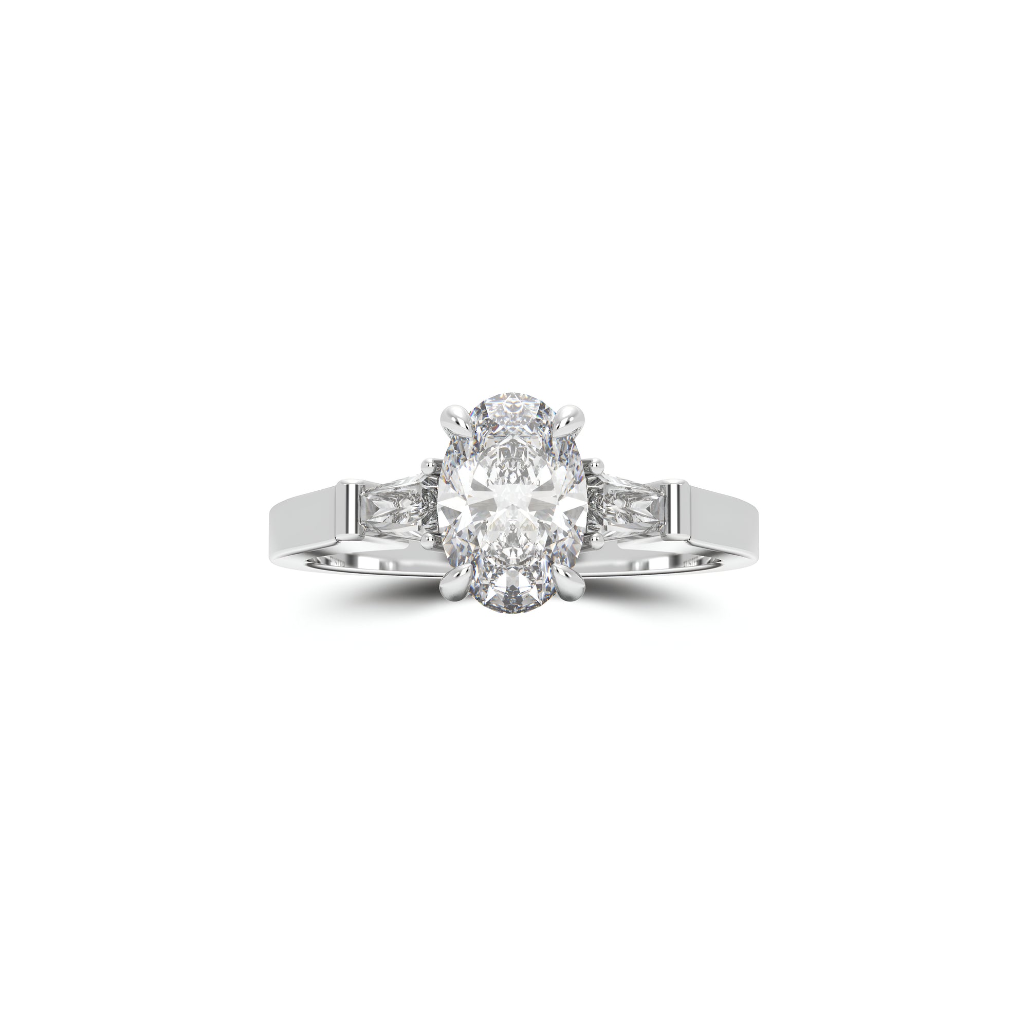 Promise Oval Diamond Engagement Ring