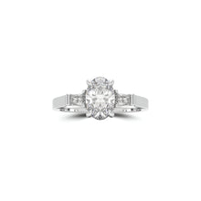 Promise Oval Diamond Engagement Ring