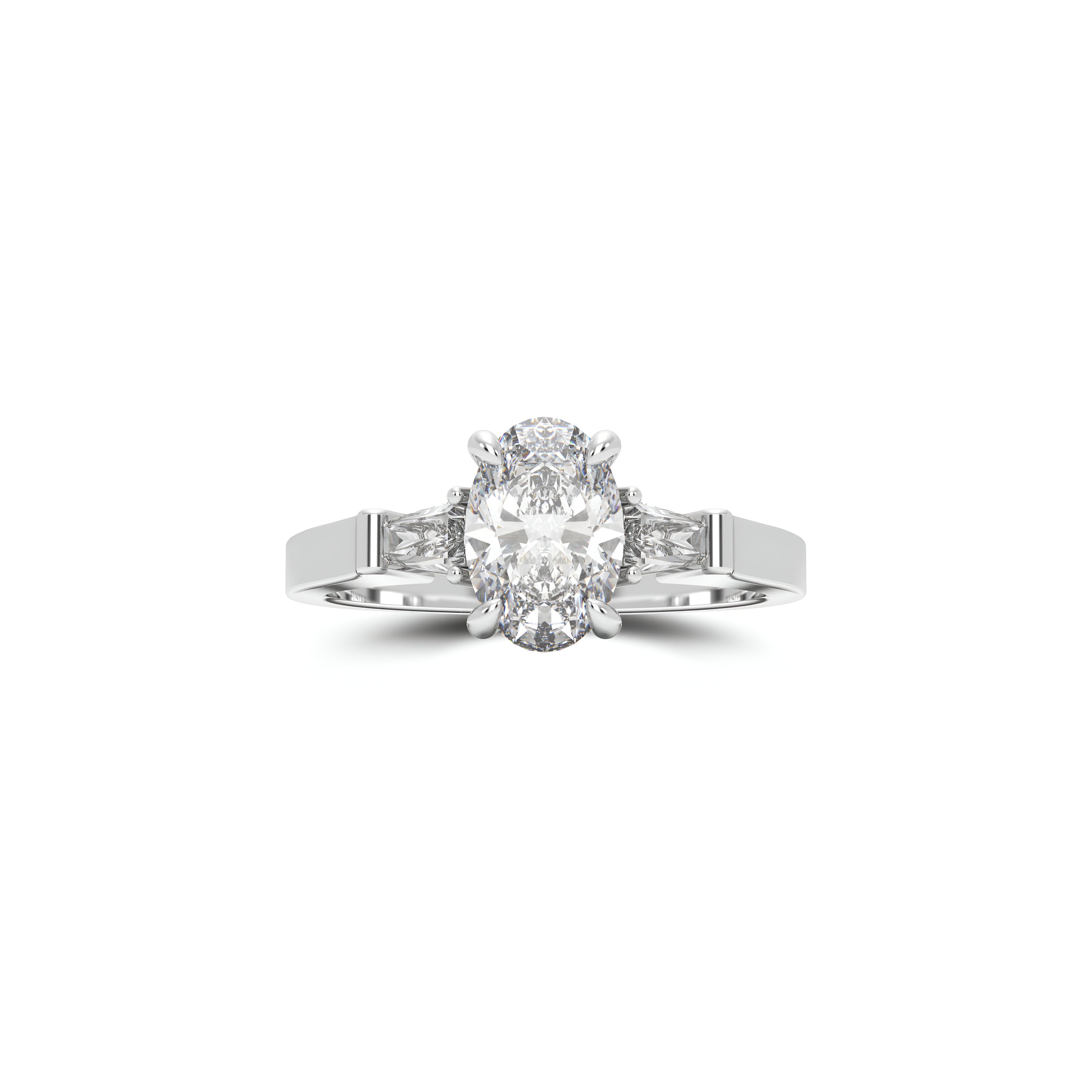 Promise Oval Diamond Engagement Ring