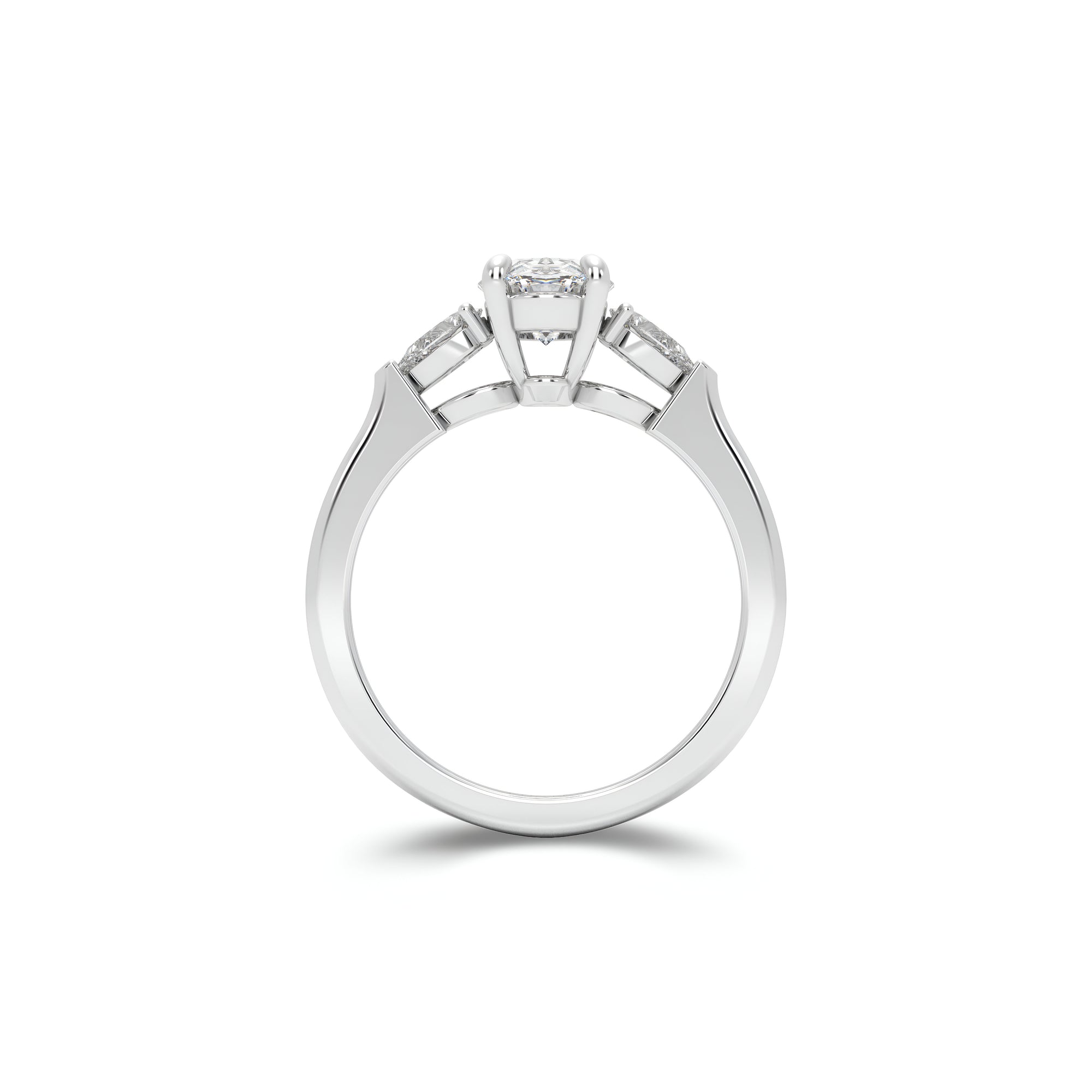 Promise Oval Diamond Engagement Ring