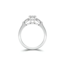 Promise Oval Diamond Engagement Ring