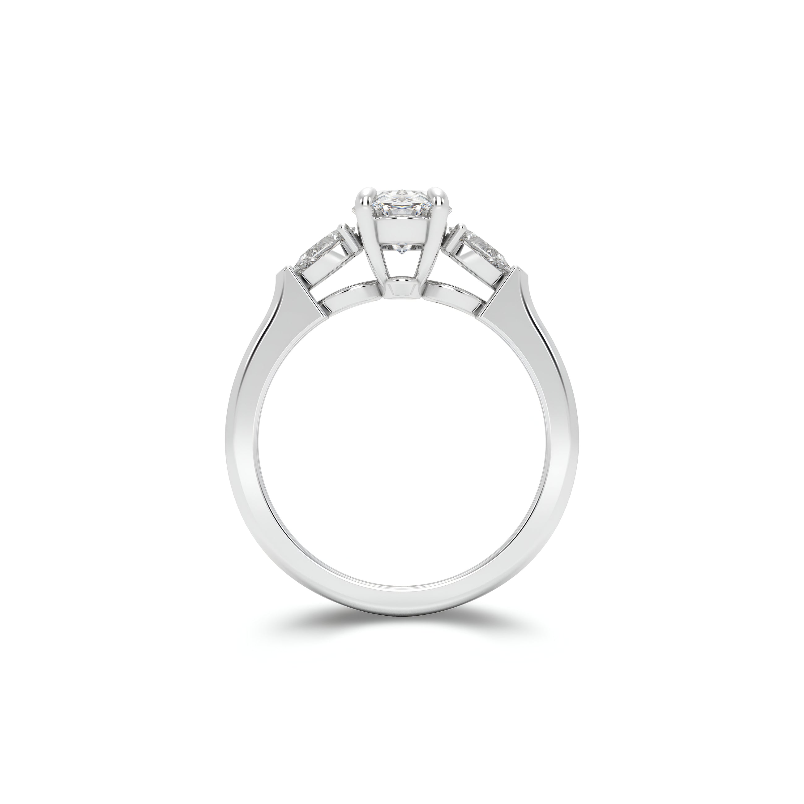 Promise Oval Diamond Engagement Ring