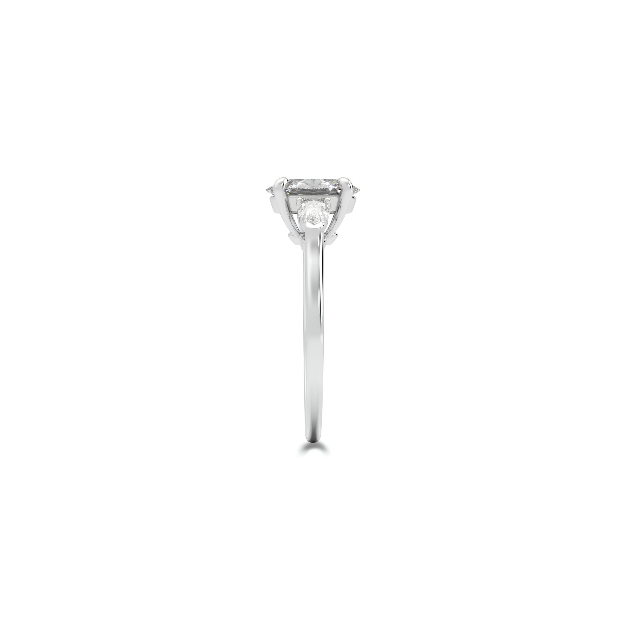 Promise Oval Diamond Engagement Ring