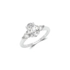 Promise Oval Diamond Engagement Ring