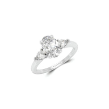 Promise Oval Diamond Engagement Ring