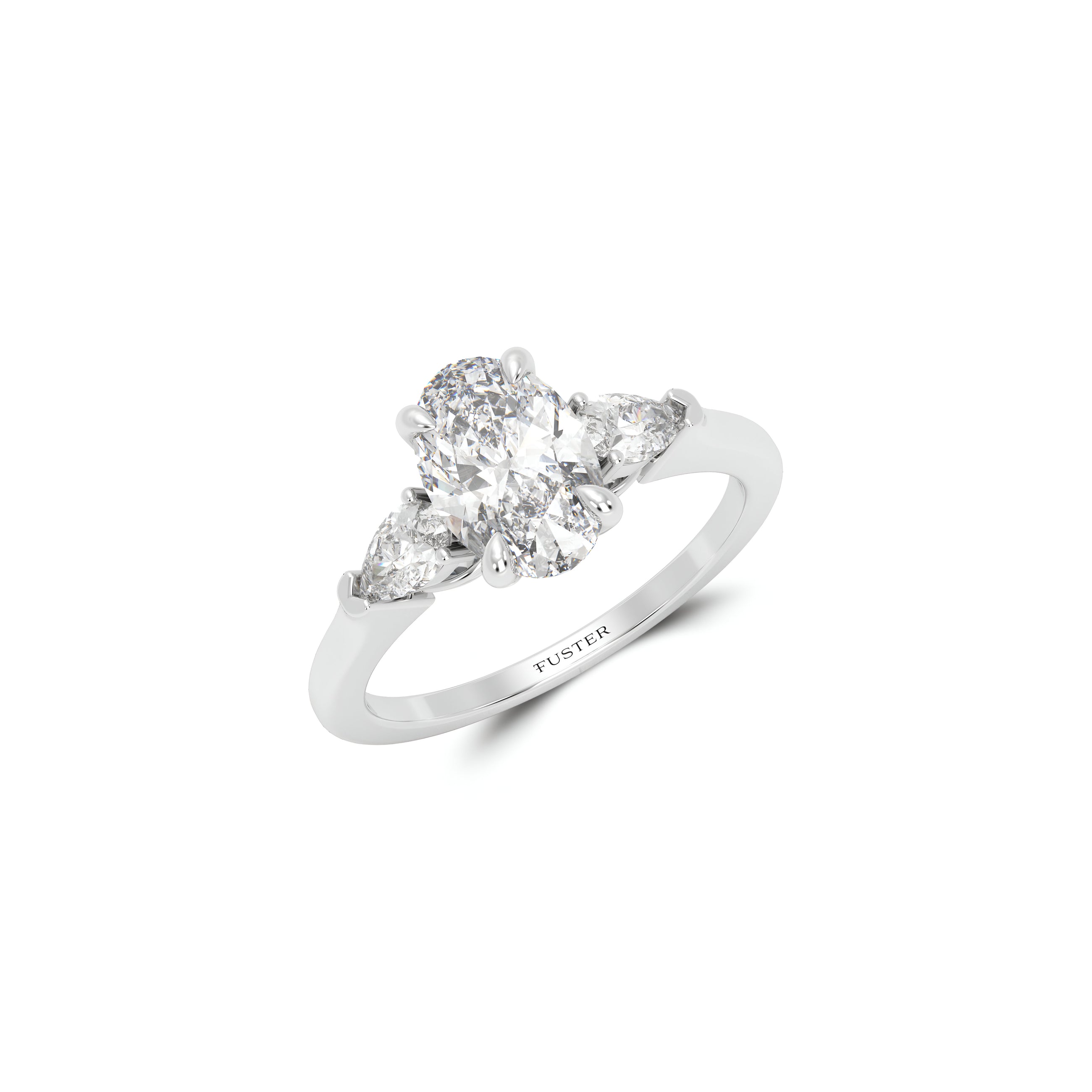 Promise Oval Diamond Engagement Ring