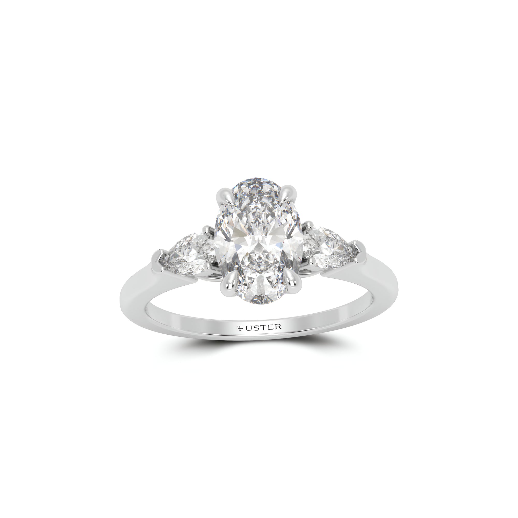 Promise Oval Diamond Engagement Ring