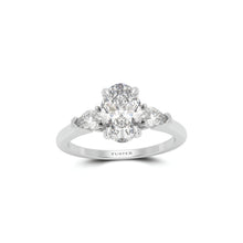 Promise Oval Diamond Engagement Ring