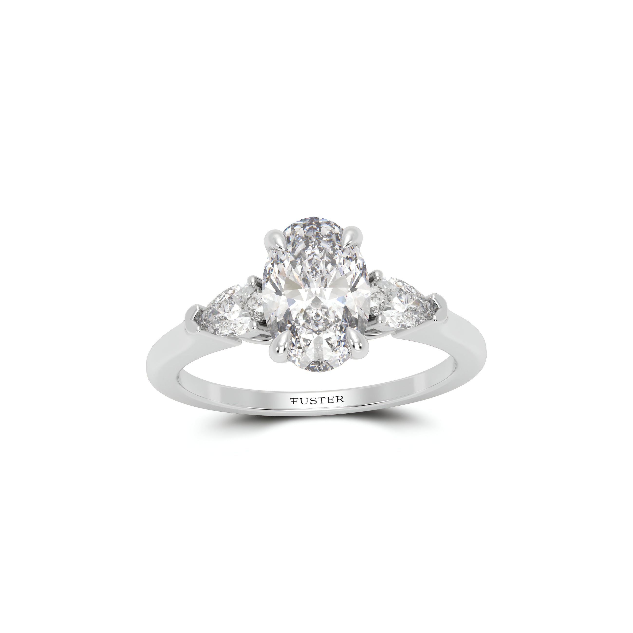 Promise Oval Diamond Engagement Ring