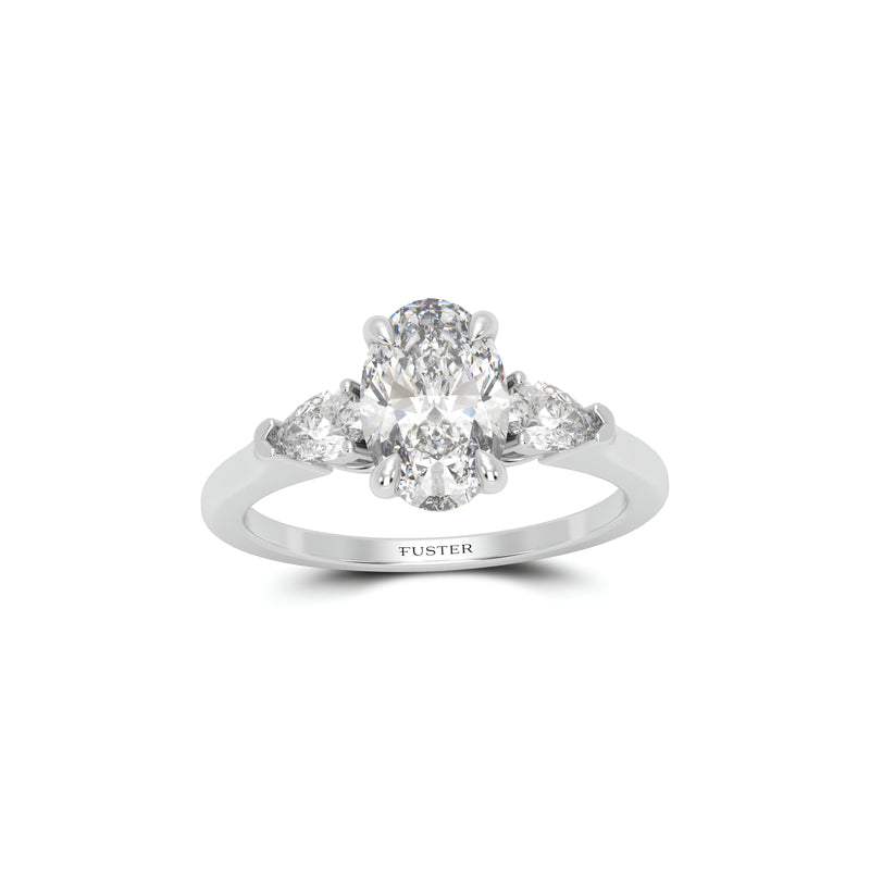 Promise Oval Diamond Engagement Ring