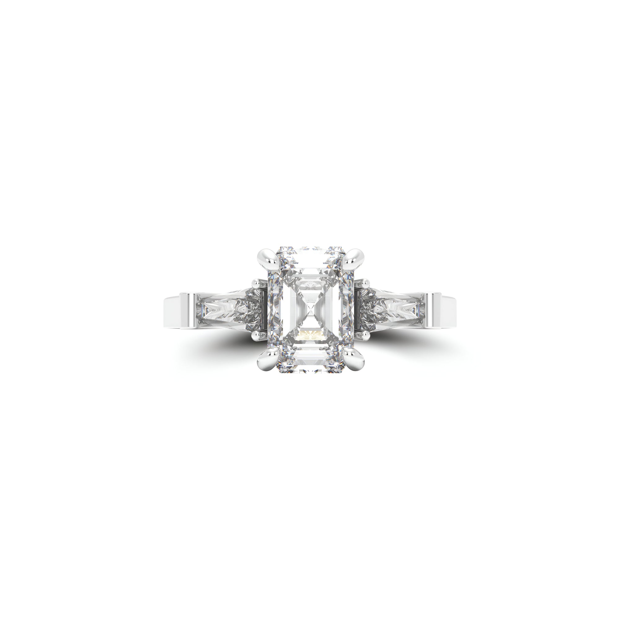 Promise Emerald Cut Diamond Engagement Ring