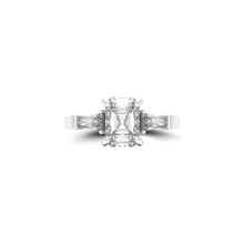 Promise Emerald Cut Diamond Engagement Ring
