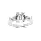 Promise Emerald Cut Diamond Engagement Ring