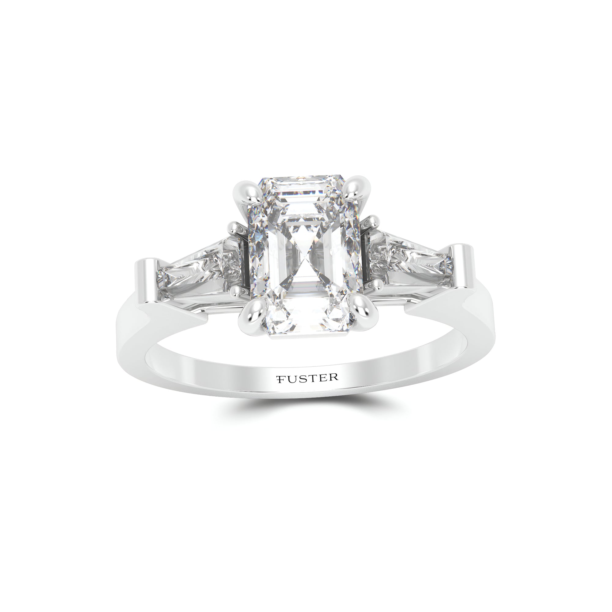 Promise Emerald Cut Diamond Engagement Ring