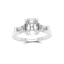 Promise Emerald Cut Diamond Engagement Ring
