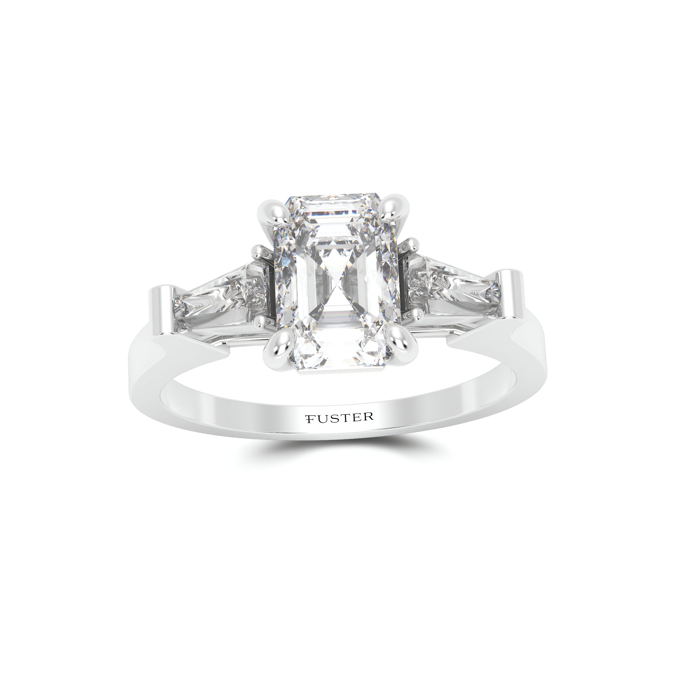 Promise Emerald Cut Diamond Engagement Ring