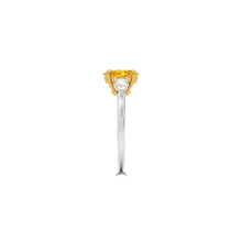 Promise Oval Yellow Diamond Engagement Ring