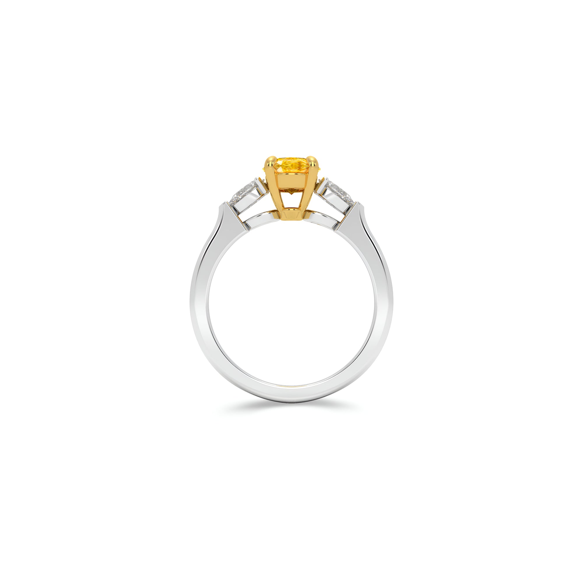 Promise Oval Yellow Diamond Engagement Ring
