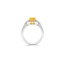 Promise Oval Yellow Diamond Engagement Ring