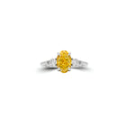 Promise Oval Yellow Diamond Engagement Ring