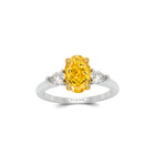 Promise Oval Yellow Diamond Engagement Ring