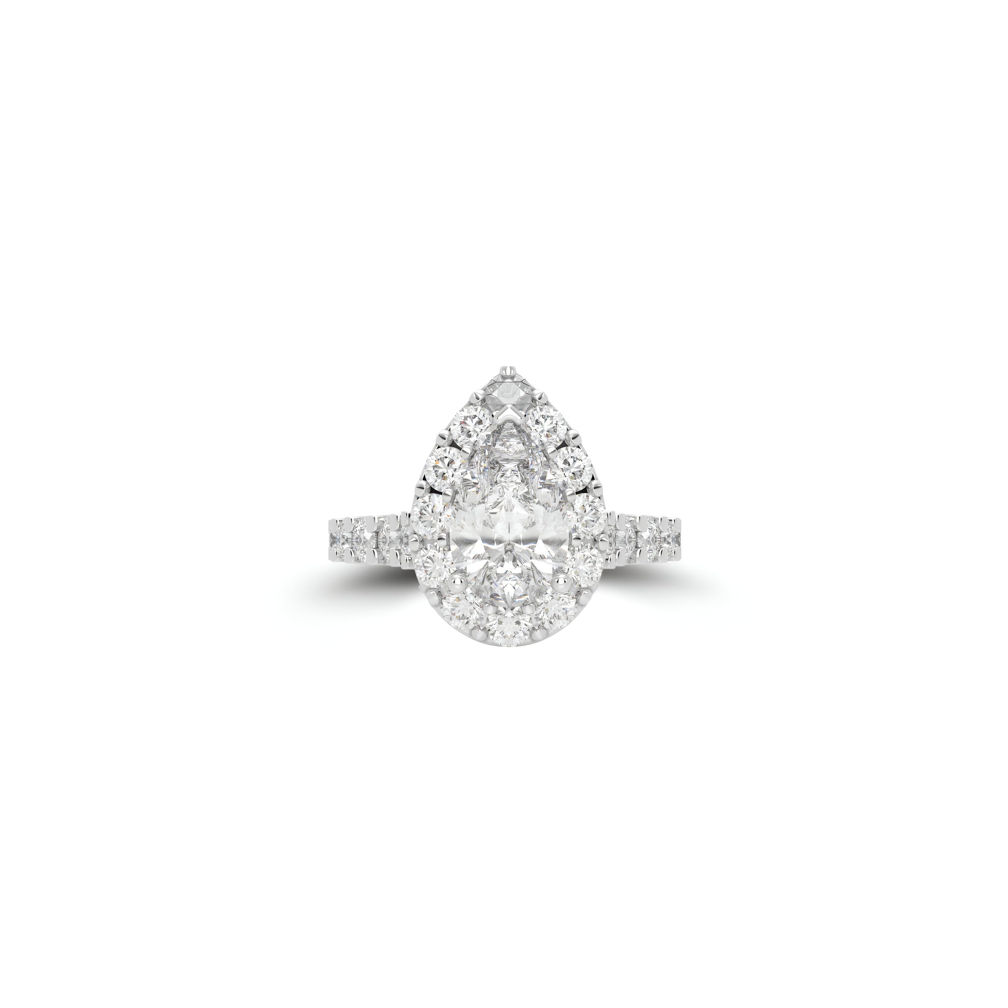Icon Pear Shape Diamond Engagement Ring