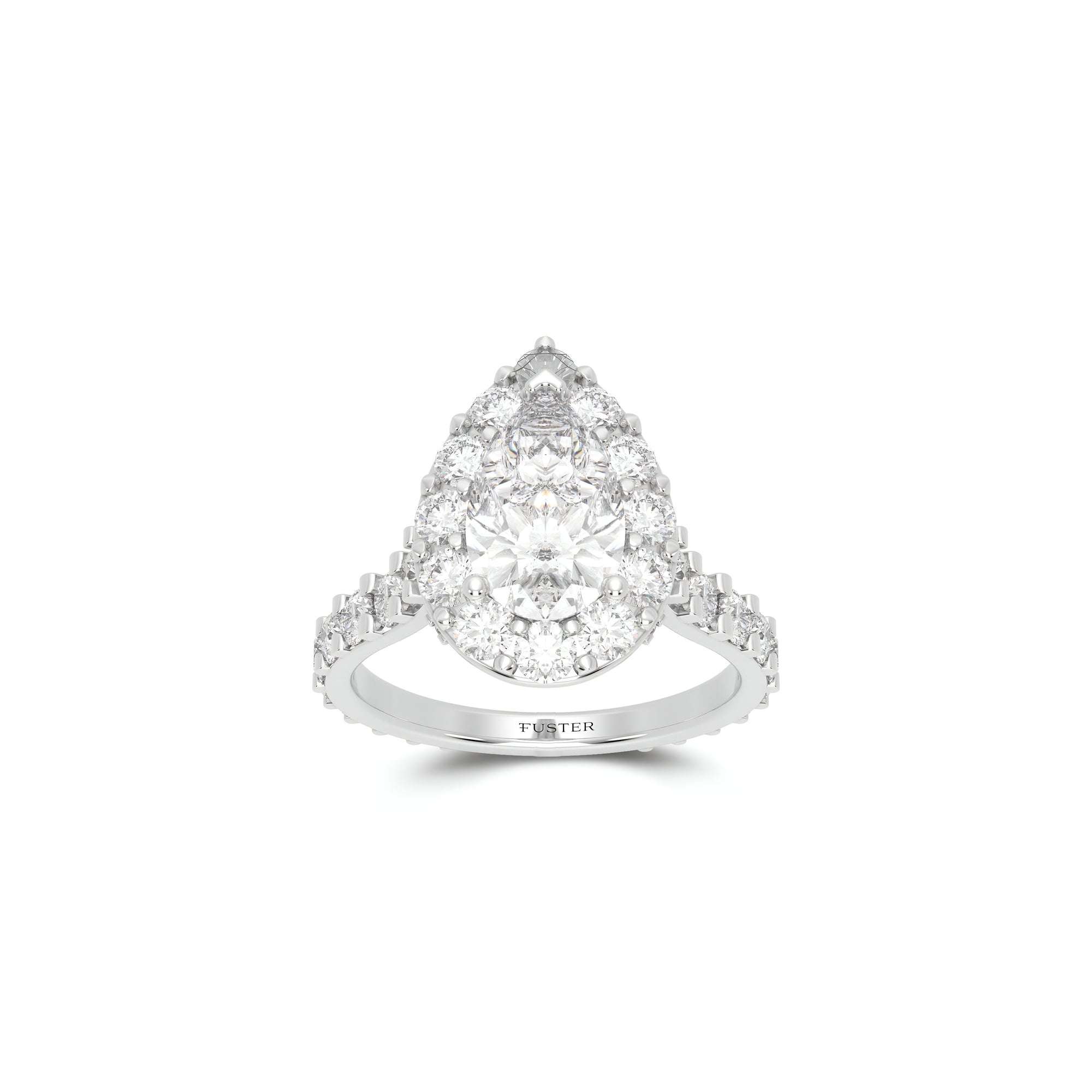 Icon Pear Shape Diamond Engagement Ring