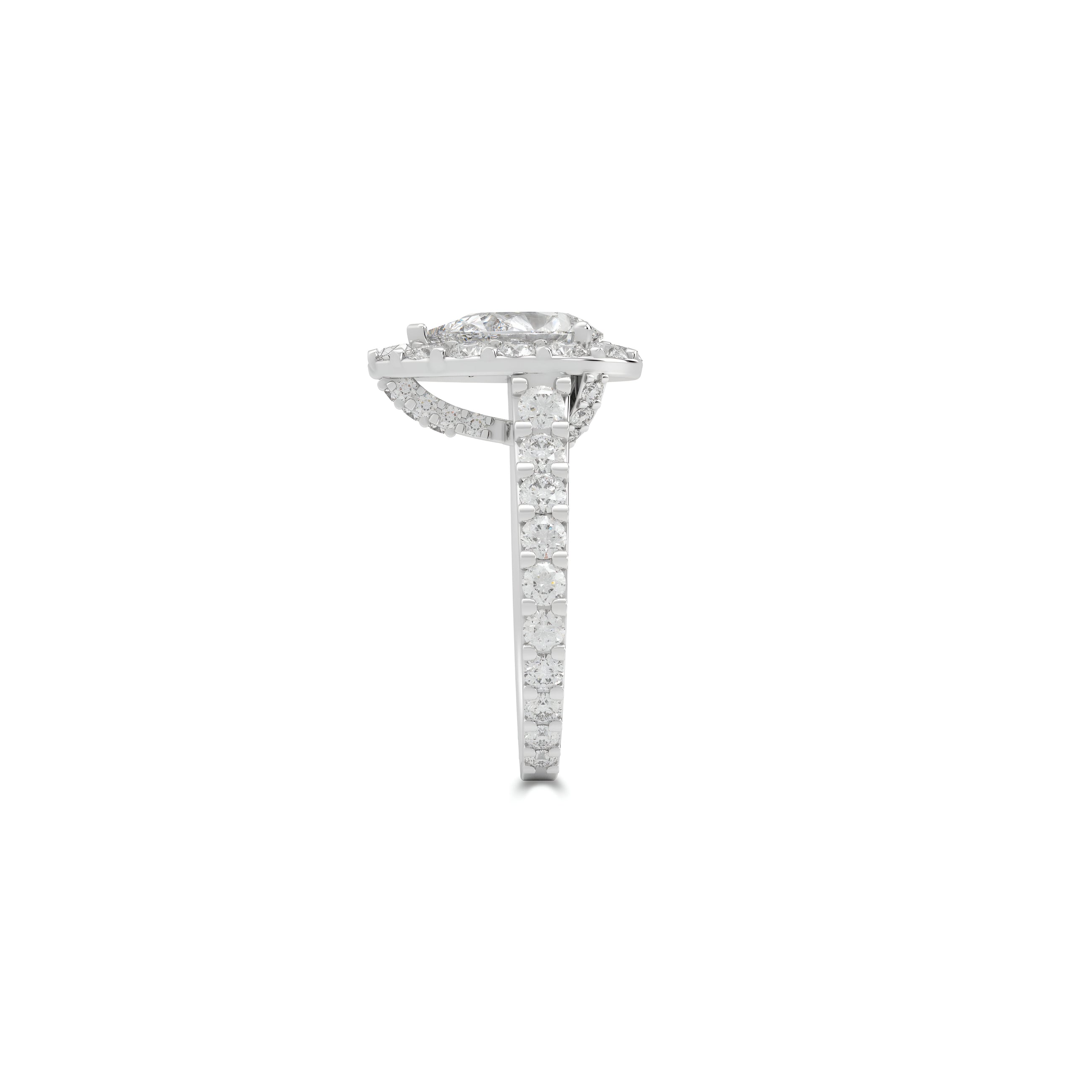 Icon Pear Shape Diamond Engagement Ring