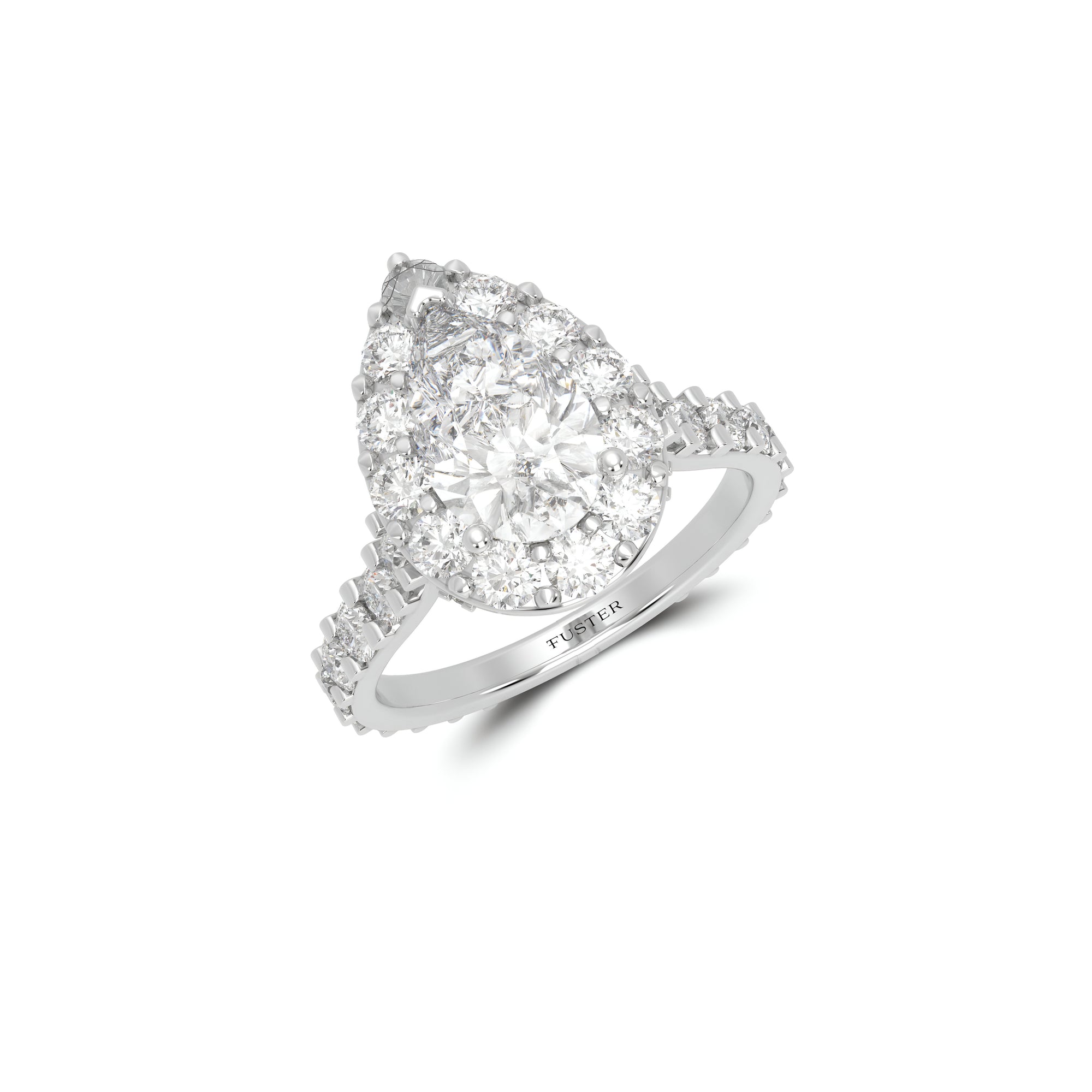 Icon Pear Shape Diamond Engagement Ring