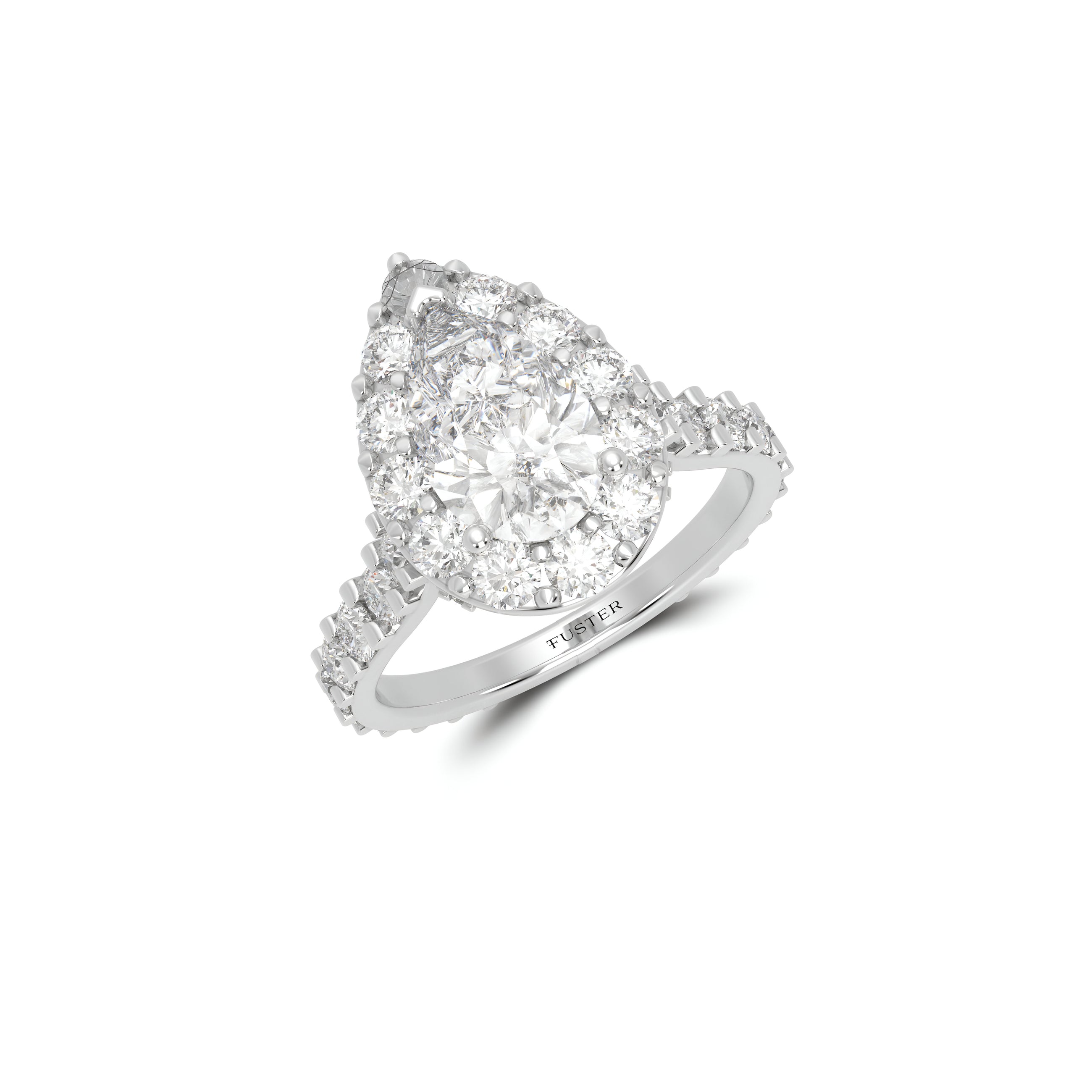 Icon Pear Shape Diamond Engagement Ring
