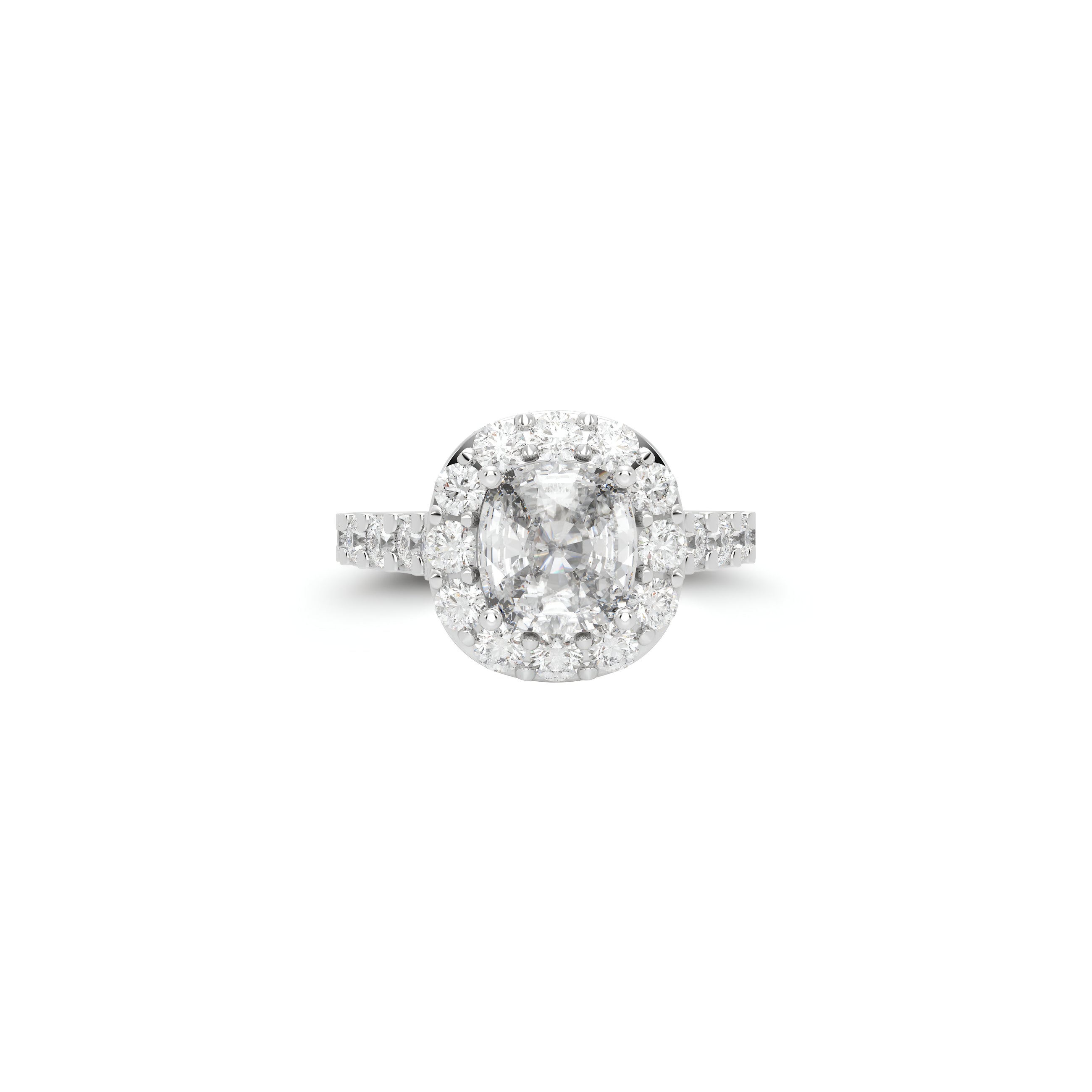 Icon Cushion Cut Diamond Engagement Ring