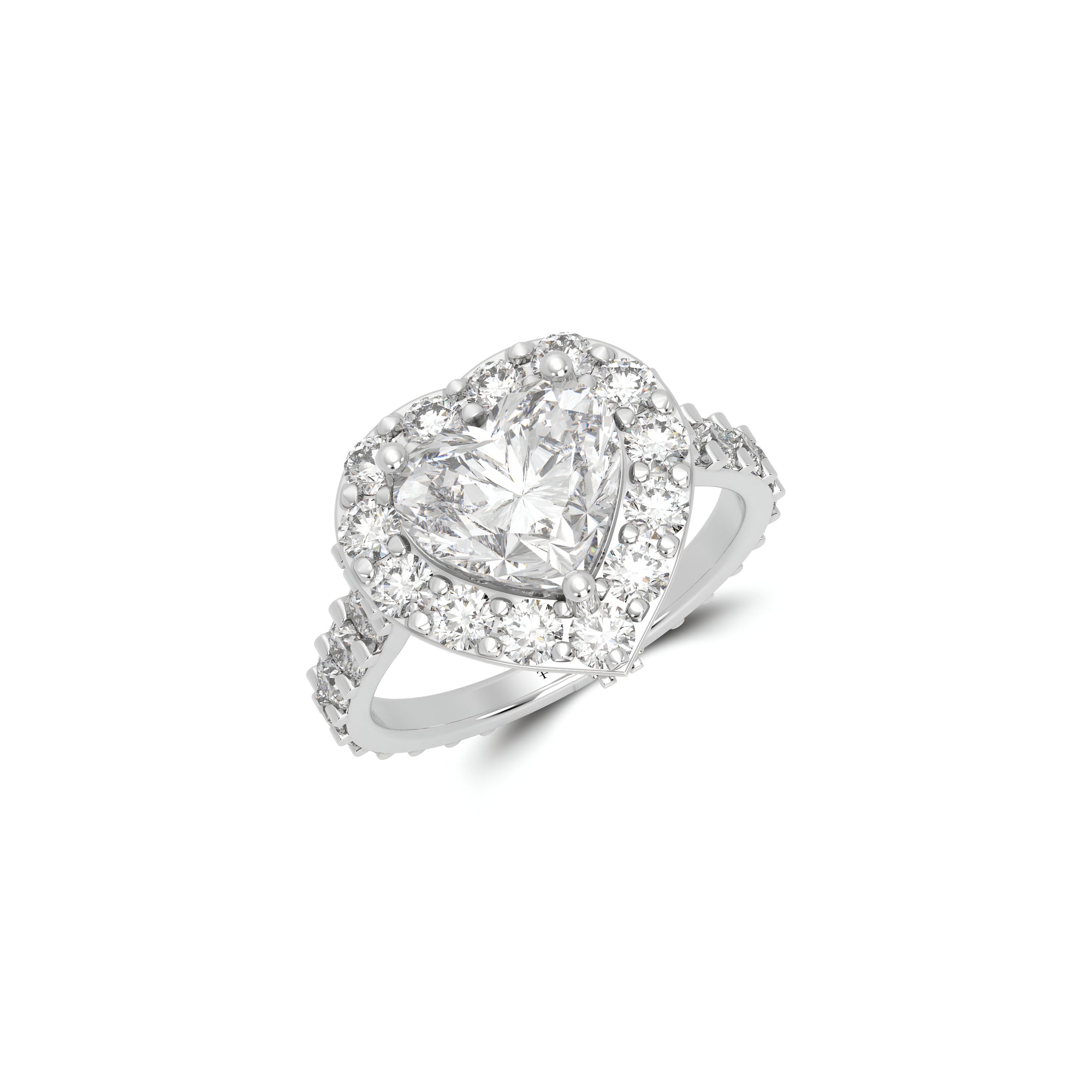 Icon Heart Shape Diamond Engagement Ring