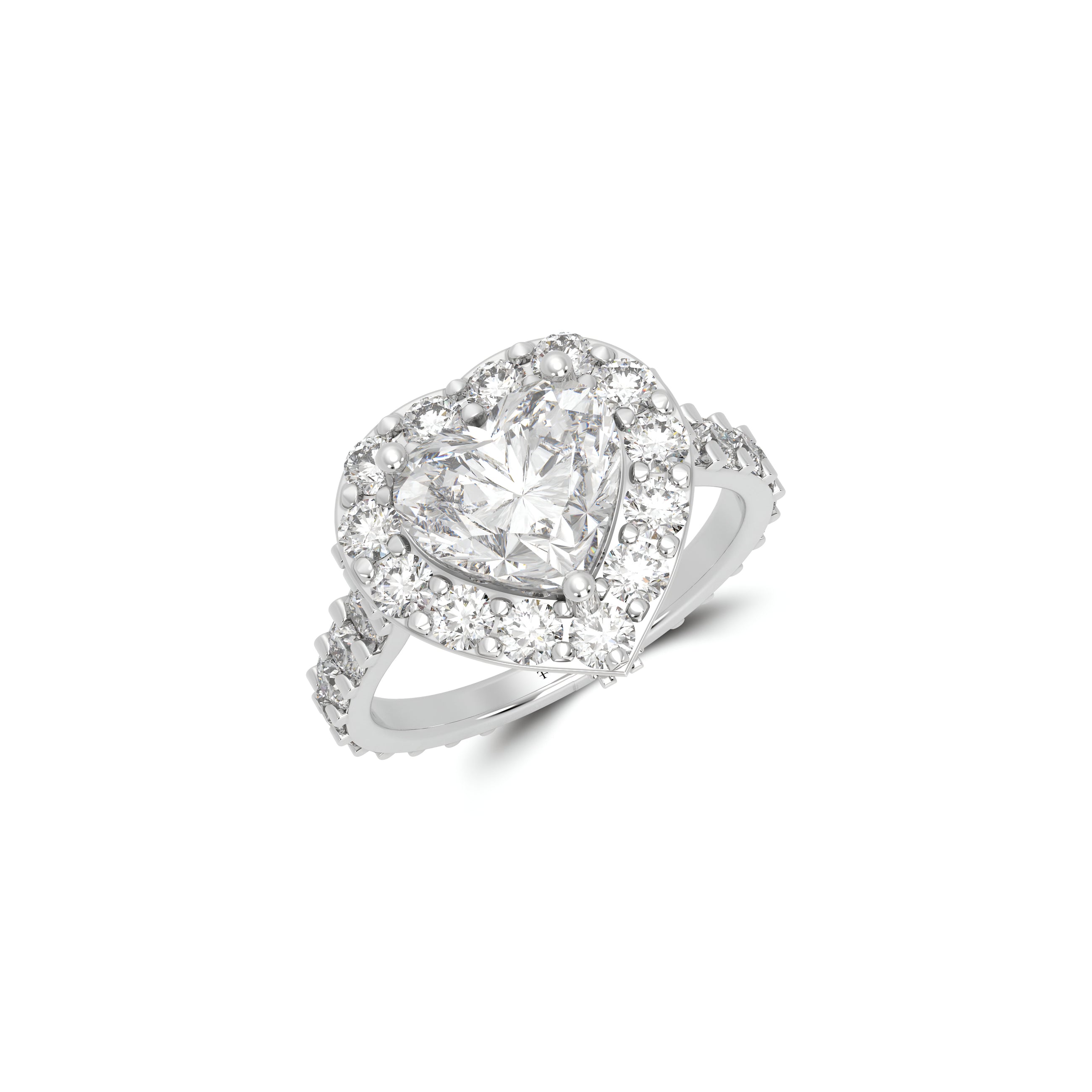 Icon Heart Shape Diamond Engagement Ring